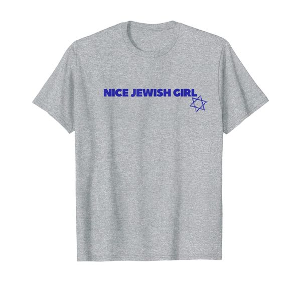 

nice jewish girl funny t-shirt, White;black