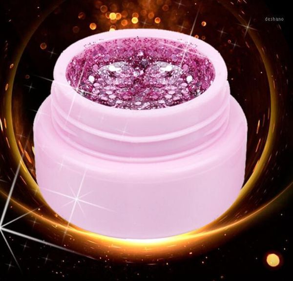 

nail gel manicure uv gradual change color glue laser sequins polish flicker 1-100 color1, Red;pink