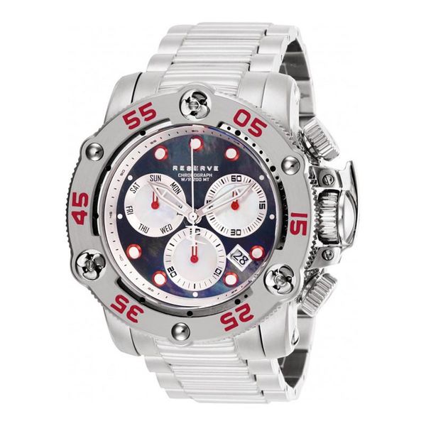 

wristwatches undefeated reserve propeller men quartz watch 52.5mm stainless steel chronograph invincible invicto reloj de hombre drop, Slivery;brown