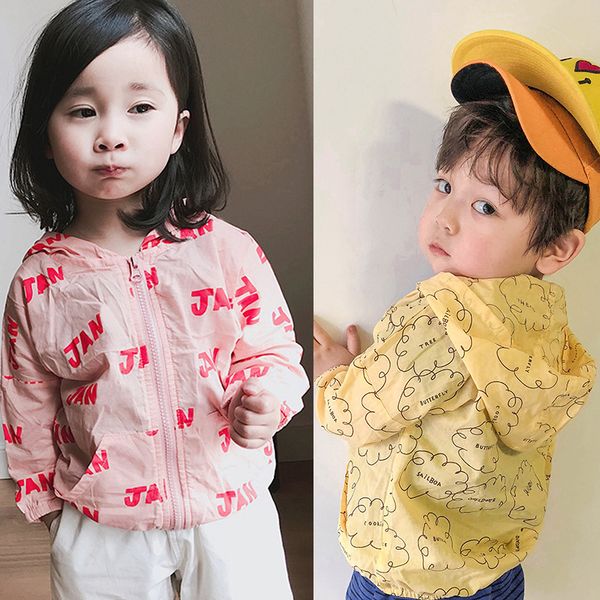 

summer hooded cotton zipper jackets for girls boys bobo style baby outerwear coats children sun protection clothing, Camo