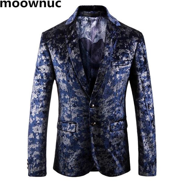 

men's suits & blazers fashion designer men 2021 mens blazer slim fit england style printed jackets male plus size m-3xl d219-206, White;black