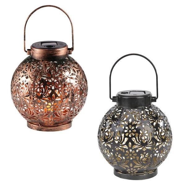 

lawn lamps solar lantern lights outdoor, waterproof, hanging decor atmosphere lamp garden leaf projection