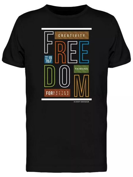 

om urban typography men's tee -image by shutterstock, White;black