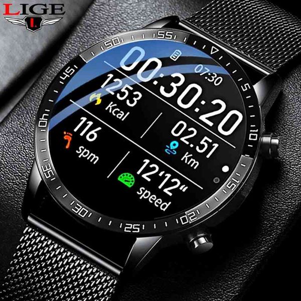 

lige new ip68 smartwatch 2021 ecg men android watch bluetooth call women for iphone huawei xiaomi phone