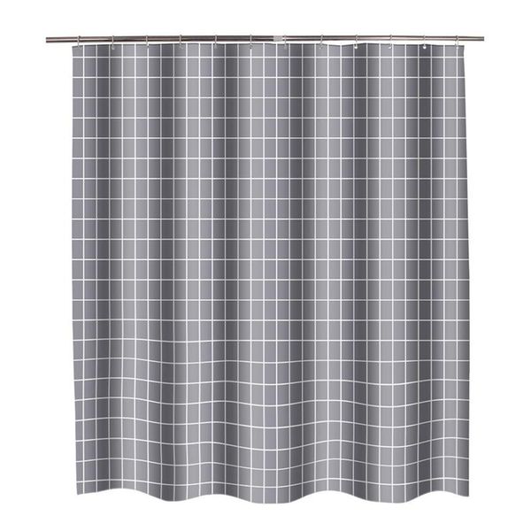 

hooks modern shower curtain waterproof solid color bathroom polyester thickened window cloth curtains