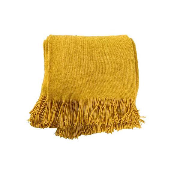 

blankets nordic style simple knitted shawl blanket with tassels soft bedspread sofa rugs warm sleeping tapestry home docor