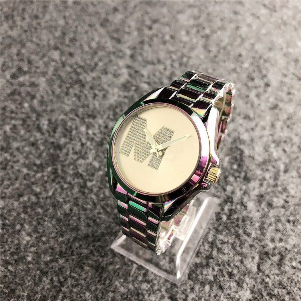 

2021 luxury watch the diameter of 36mm fashion lady dress quartz watches michale k brand crystal female womens gift, Slivery;brown