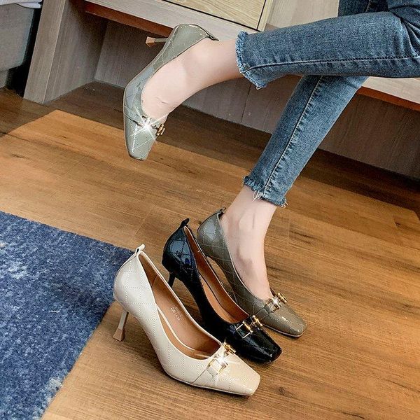 

dress shoes classic bridal wedding woman metal decoration pumps bowknot high heel designer brand chunky heels ladies, Black