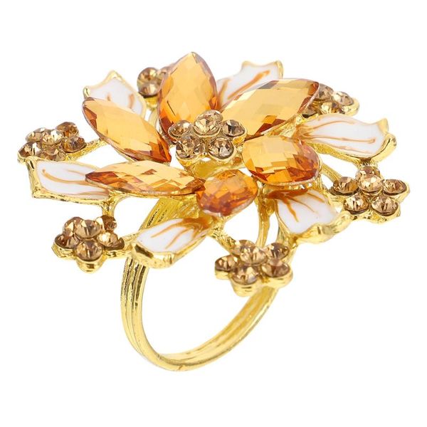 

napkin rings 1pc zinc alloy rhinestone holder ring luxury table buckle