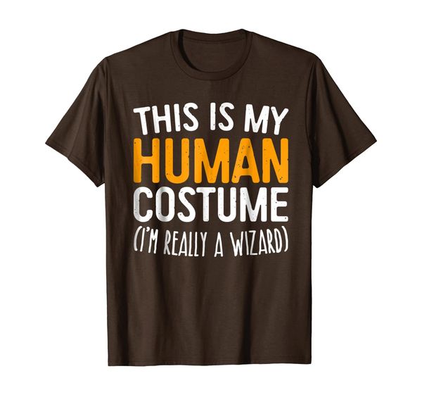 

this is my human costume i'm really a wizard t-shirt, White;black
