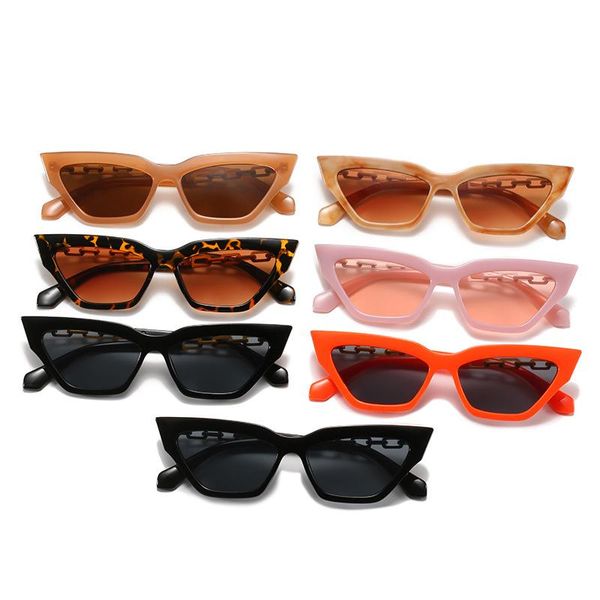 

sunglasses retro cat eye women 2021 designer sun glasses for ladies uv400 protection outdoor shades goggles eyewear, White;black