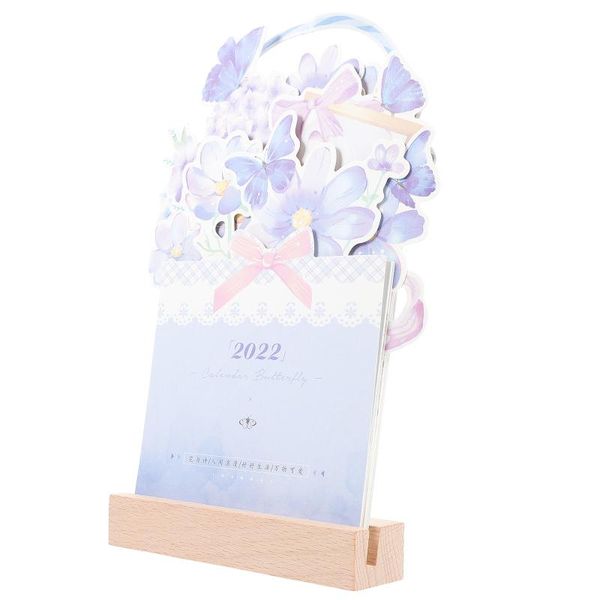

party favor 1pc home desk calendar decorative flower art 3d office memo book