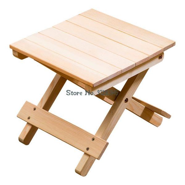 

camp furniture maza wooden all-wood folding stool outdoor fishing picnic chair travel camping home chat small bench