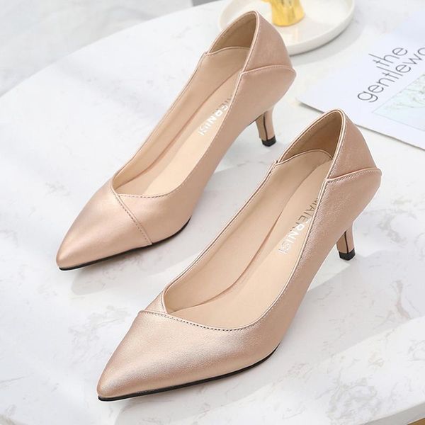 

dress shoes large size 36-45 women's office high heels pumps lightweight casual daily 5cm low heel, Black
