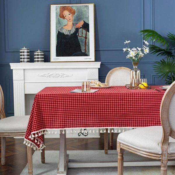 

table cloth plaid rectangular tablecloth for modern home decorative dinning cover red round picnic