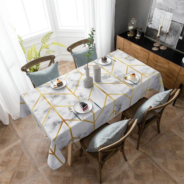

table cloth marble abstract geometric living room kitchen decoration cover placemat picnic blanket