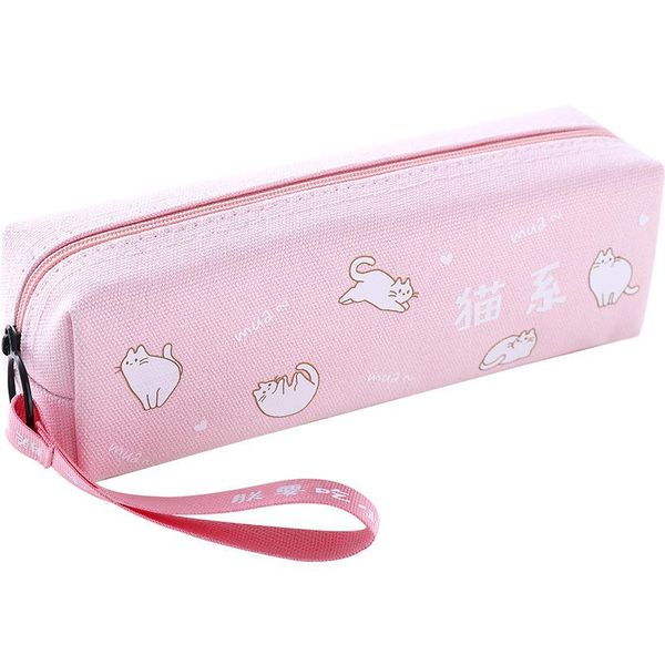 

pencil bags cute animal cat dog canvas case high capacity pen girls gifts office school supplies korean stationery