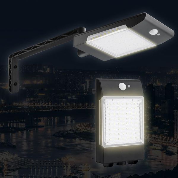 

outdoor wall lamps solar powered motion sensor light 70 leds wireless waterproof for fence garden front door farm with a adjustable support