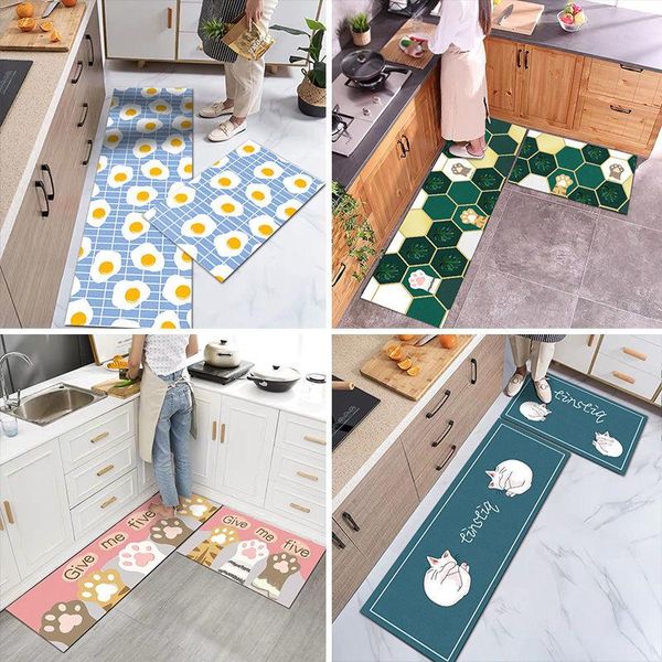 

carpets waterproof oilproof kitchen mat antislip bath soft bedroom floor carpet fashion cute living room doormat rug