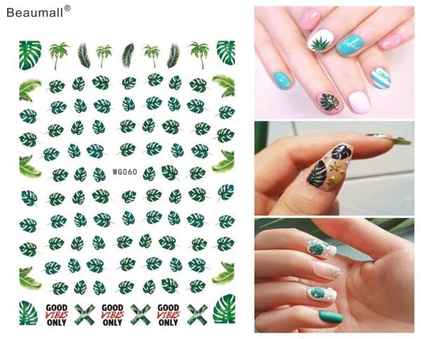 

fashion nails art manicure back glue decal decorations nail sticker for tips beauty1, Black