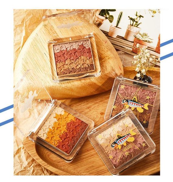 

gradient 4 color eyeshadow matte pearlescent eye shadow palette makeup tslm11