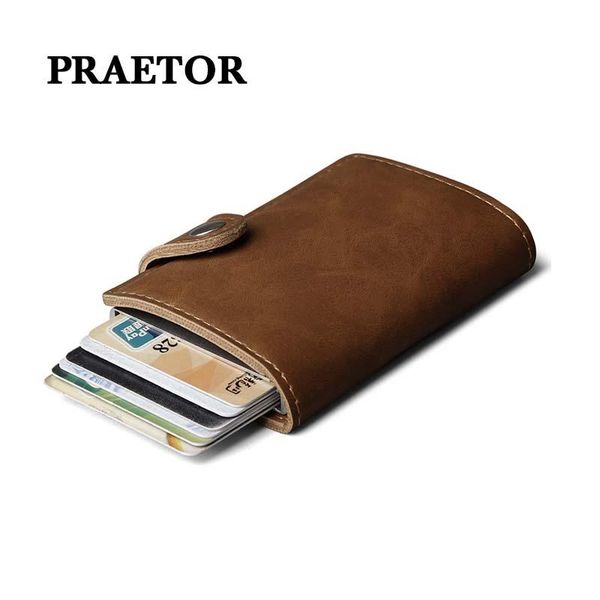 

card holders rfid holder men wallets fashion short male purse money bag wallet small trifold leather vallet, Brown;gray