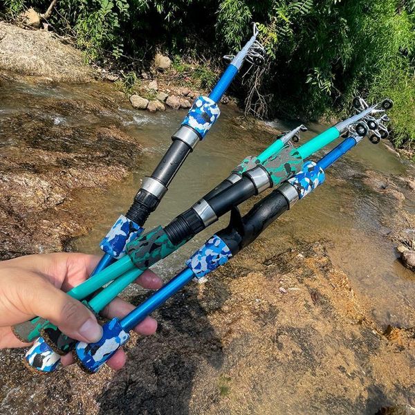 

boat fishing rods lure rod 1.3m 1.5m 1.8m camouflage handle spinning casting pole tackle