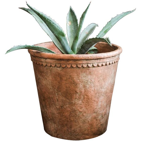 

vases retro terracotta color large cement decorative flowerpot can plant trees and soil culture european high-end gardening