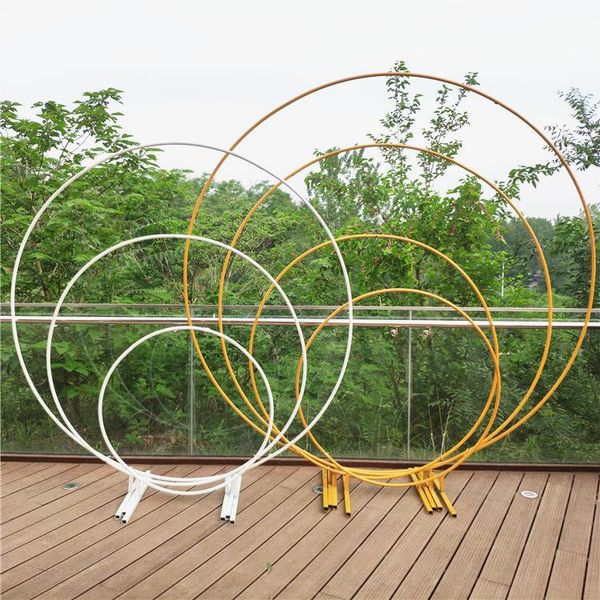 

party decoration metal circle wedding mariage arch round balloon background flower frame stand birthday baby shower