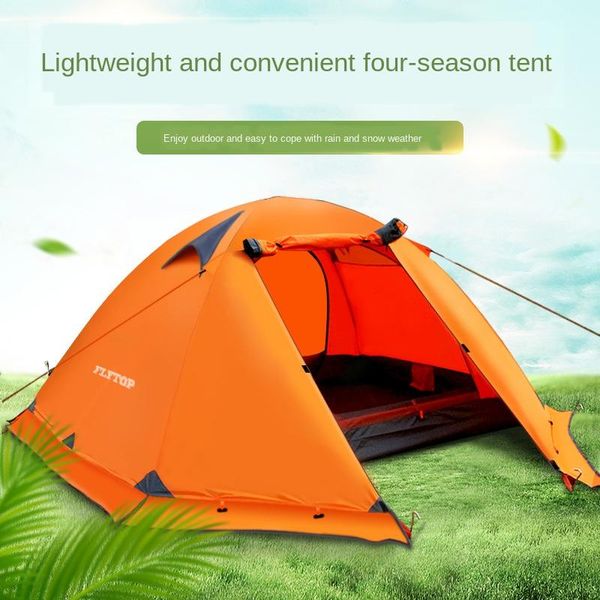 

outdoor tent camping double aluminum pole anti-storm travel tents and shelters