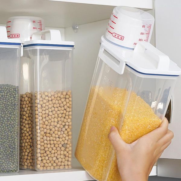 

storage bottles & jars food container plastic kitchen noodle box multigrain tank transparent sealed milk powder washing
