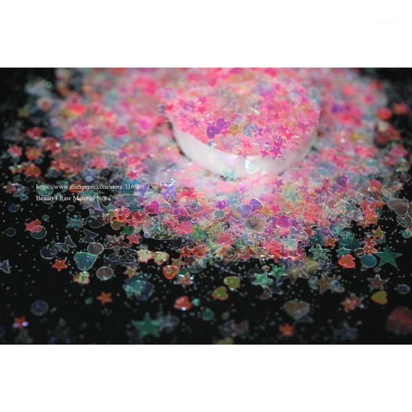

beautiful iridescent sequin glitter mixed paillettes holographic sparkly for nail decoration crafts face eyes body resin1, Silver;gold