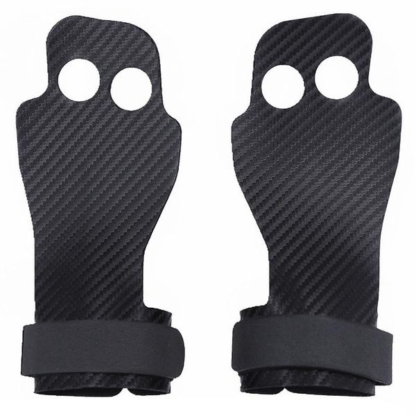 

accessories fitness gloves non-slip 2 hole grip protection training kettlebell gym wrist support(l)