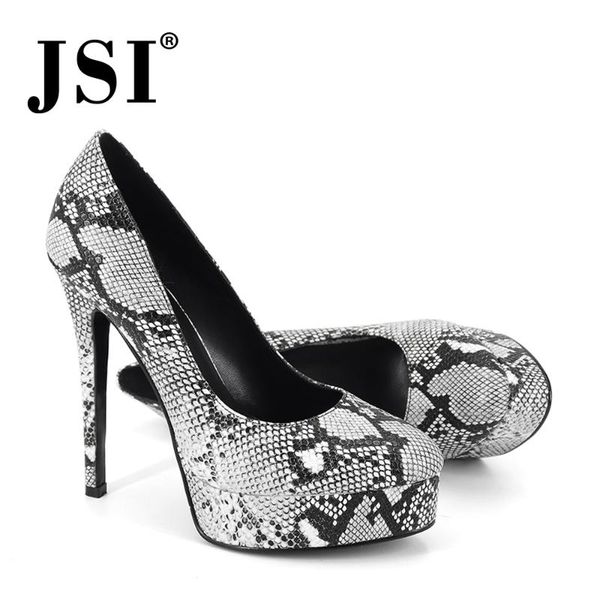 

fashion snake pattern ladies pumps round toe mature style stiletto heels party women dress shoes jc392, Black