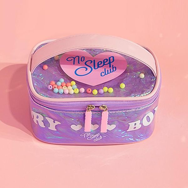

milkjoyins cute makeup bag large cosmetic toiletry zipper floral for make up bags & cases