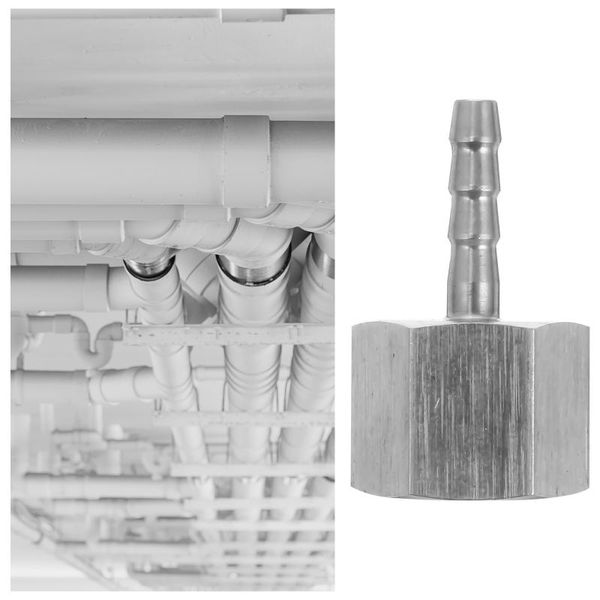 

watering equipments 1 pc stainless steel pipe fitting connector joint (silver)