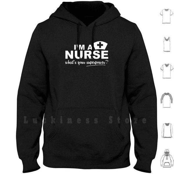 

superpower hoodies long sleeve funny gift for nursing student im a whats your men's & sweatshirts, Black