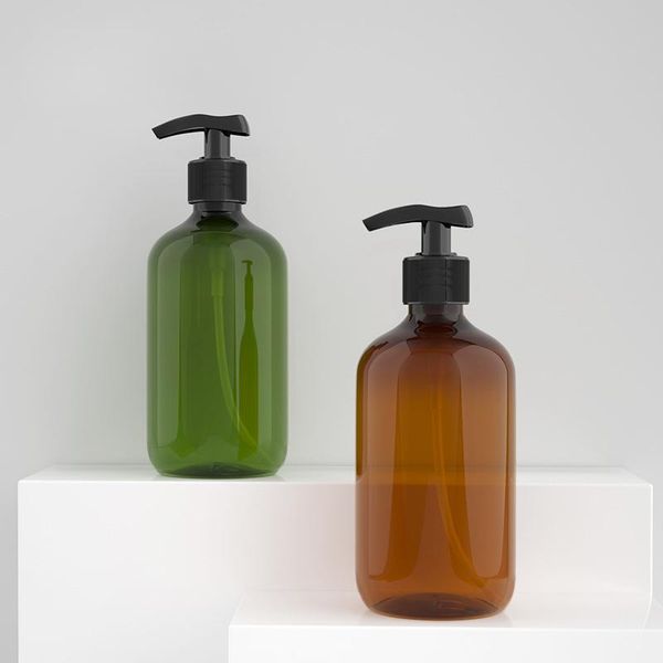 

storage bottles & jars 1pc 500ml bathroom portable soap dispensers lotion shampoo shower gel holder dispenser empty bath pump bottle home tr