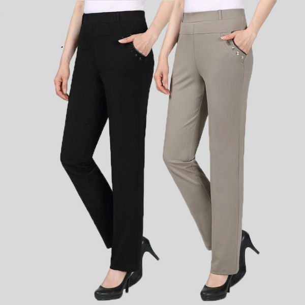 

women's pants & capris casual candy pencil 2021 arrival elastic force slim skinny femal stretch trousers ropa mujer f102, Black;white