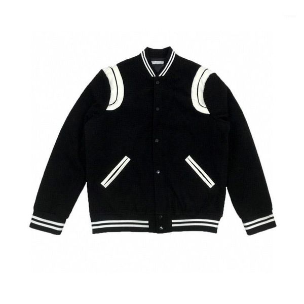 

spring and autumn men's women's baseball jacket fashion casual splicing harajuku single breasted cardigan motorcycle jackets, Black;brown