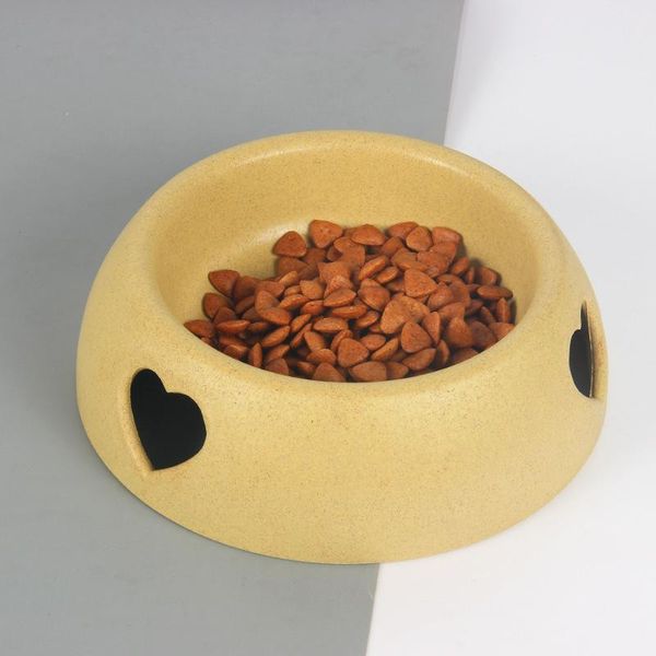 

pet dog feeding bowl puppy slow feeder plastic love cat supplies bowls & feeders