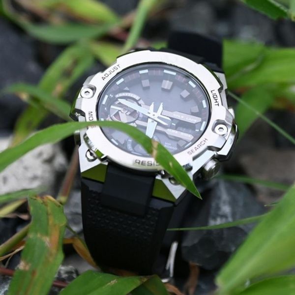 

steel heart series quartz watch waterproof, brush proof and scratch proof calendar alarm clock satch function fast delivery, Slivery;brown