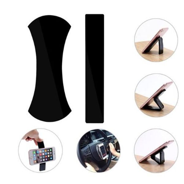 

anti-slip mats 2pcs sticky gel pad washable anti slip mat car mobile phone tablet holder magic wall sticker lazy bracket no trace