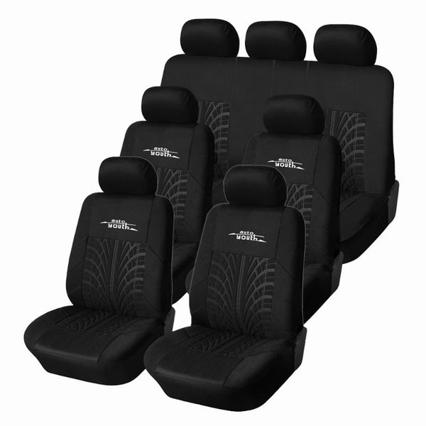 

car seat covers front back full set black universal polyestor