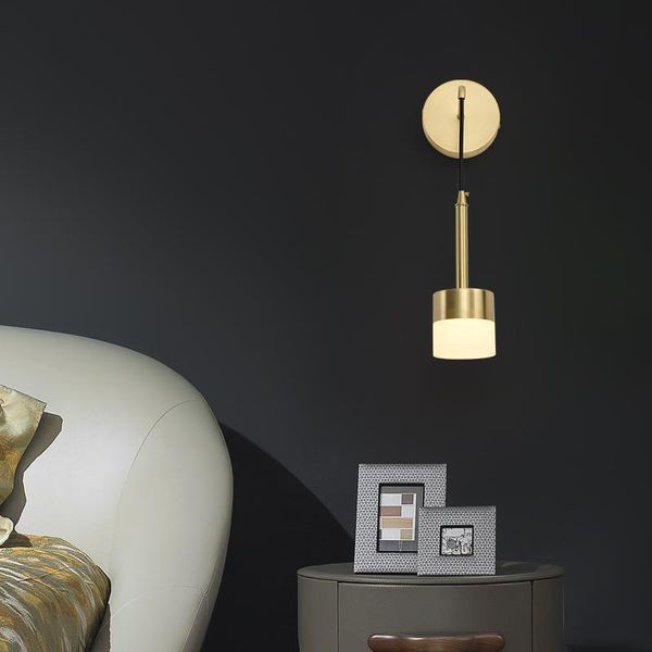 

wall lamp led modern golden arm sconce lights decoration for bedside dining room bedroom interior reading lighting fixtures