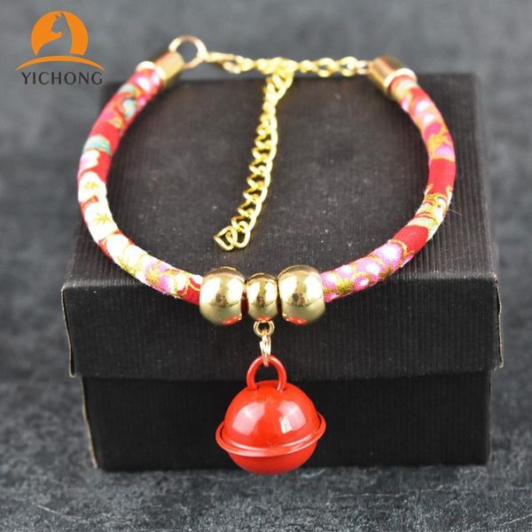 

pet accessories cat collars with bell adjustable safety kitten fashion personalized necklace yh188 dog & leashes