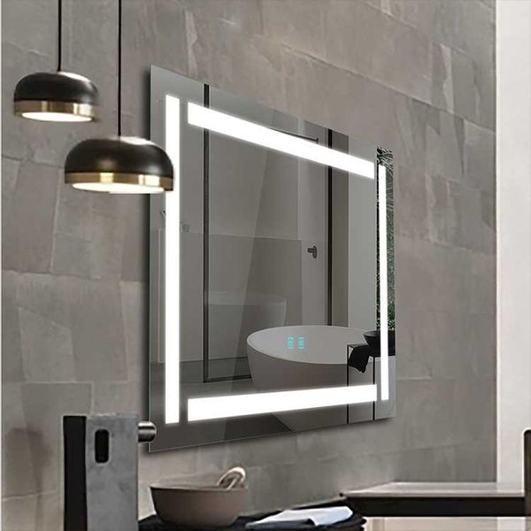 

el wall mounted illuminated smart led light bathroom bath mirror mirrors