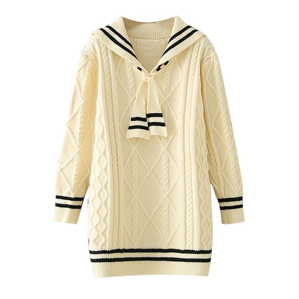 

spring 100% polyester sailor collar straight solid pullover casual women knee-length dress 210524, Black;gray