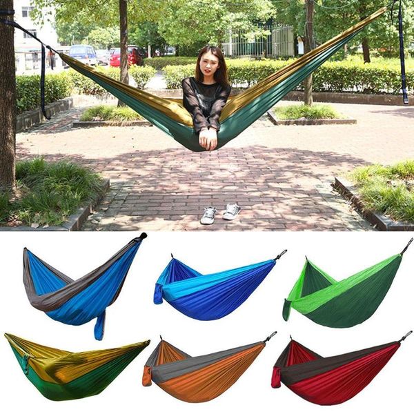 

hanging hammock strong nylon 400kg hike outdoor sport explore field survival tent camp picnic swing camping hammock outdoor