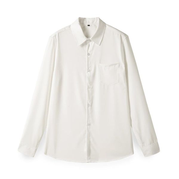 

men's dress shirts for men 2021 harajuku shirt black mens white long sleeve print, White;black